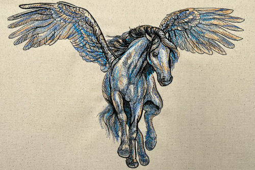 EA Pegasus Embroidery Design