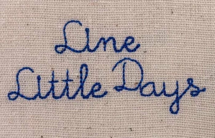 Line Little Days esa font sew out
