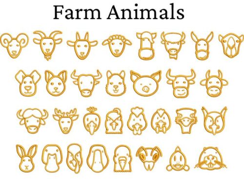 Farm Animal Icons esa font
