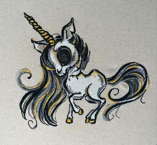 unicorn embroidery design