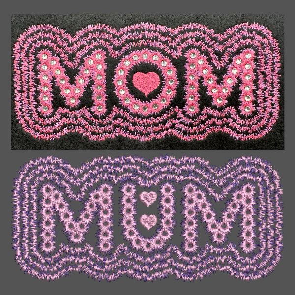 free mom mum embroidery design