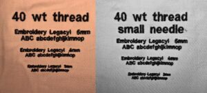 40 wt thread small Embriodery fonts