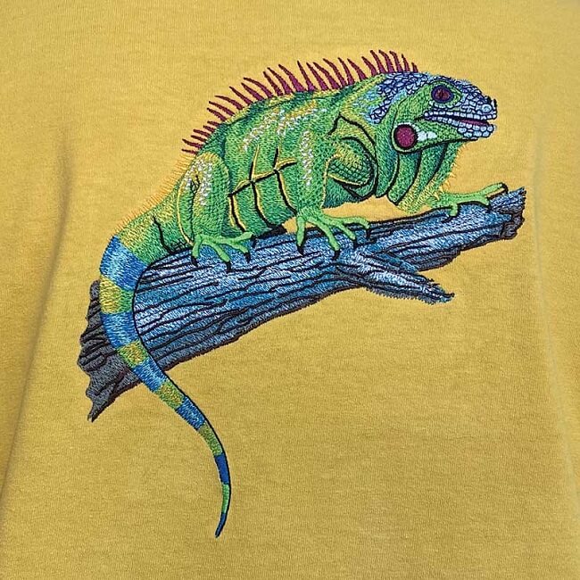 iguanat-shirt embroidery design