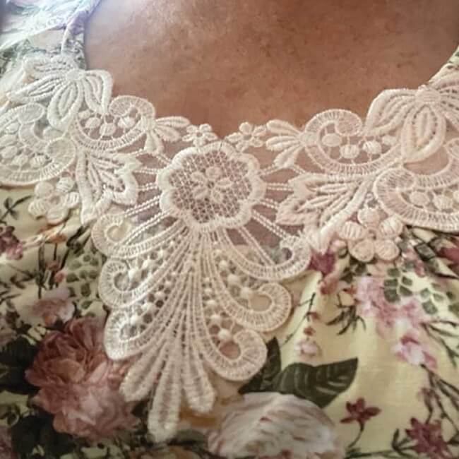 white lace top embroidery design
