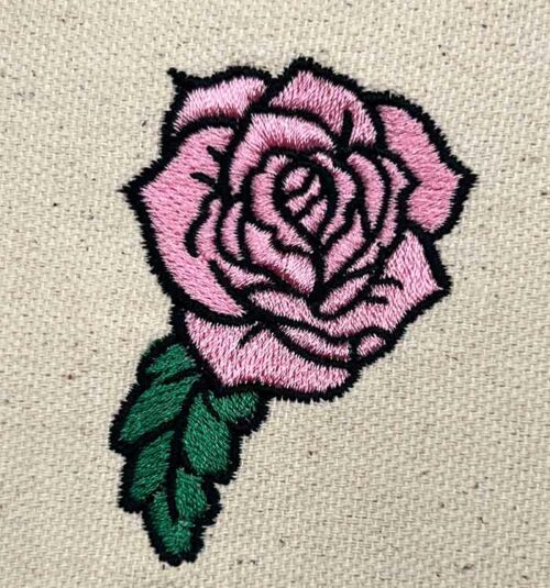 rose embroidery design