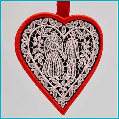 Applique Hearts Machine Embroidery Instant Download Design, Trio of Hearts,  Valentines Day Hearts, Love Hearts, I Love You Appliqué 