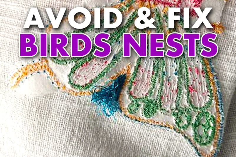 bird nest embroidery