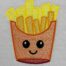 French Fries mylar embroidery design