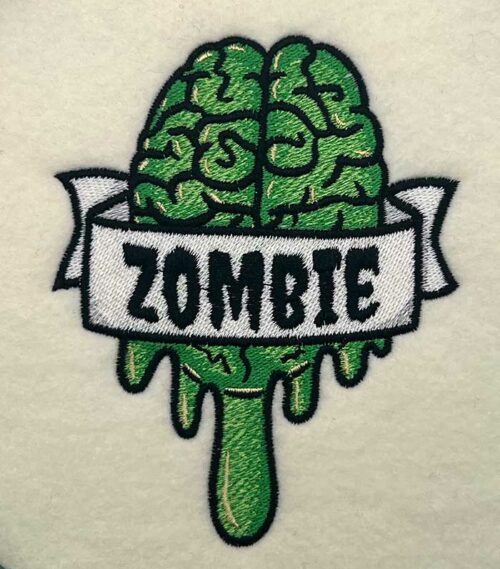 Zombie Brain embroidery design