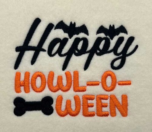 Happy Howloween embroidery design