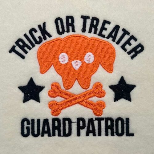 guard patrol embroidery design