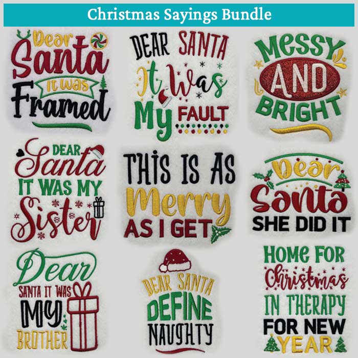 Christmas Sayings bundle