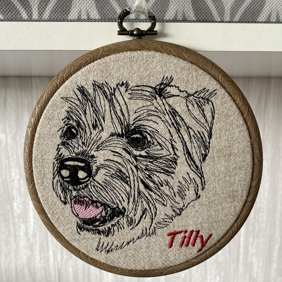 Design Doodler Embroidery Software Trial Dog Face