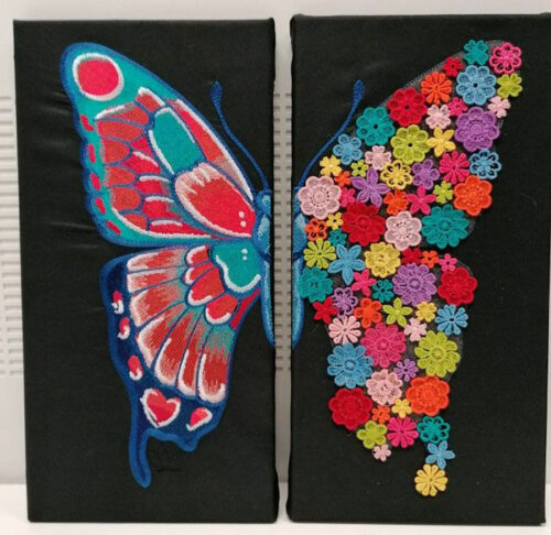 3D Floral Butterfly