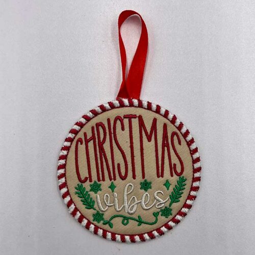 Christmas Ornament Christmas Vibes embroidery design