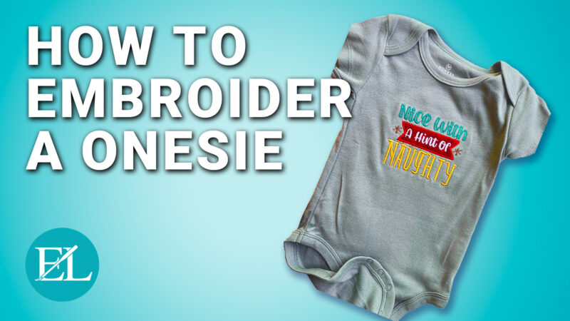 how to embroider a onesie