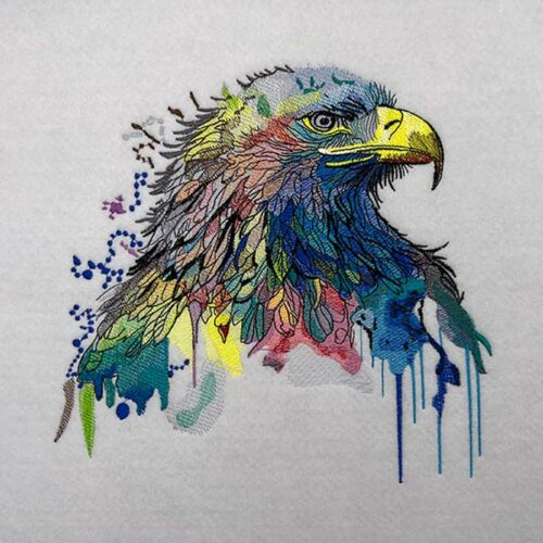 Rainbow Eagle 4 embroidery design