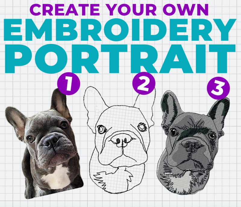 create your own portrait embroidery