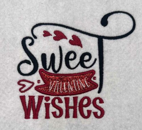 sweet wishes embroidery design