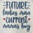 future ladies man embroidery design