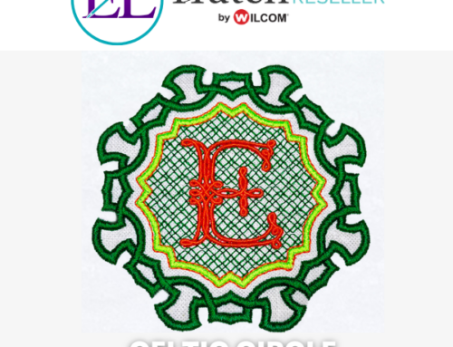 Hatch Embroidery Software Tutorial: Celtic Circle Monogram Frame with Puff Stuff