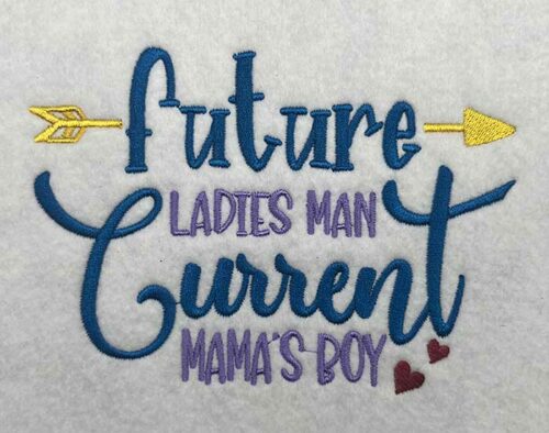 future ladies man embroidery design