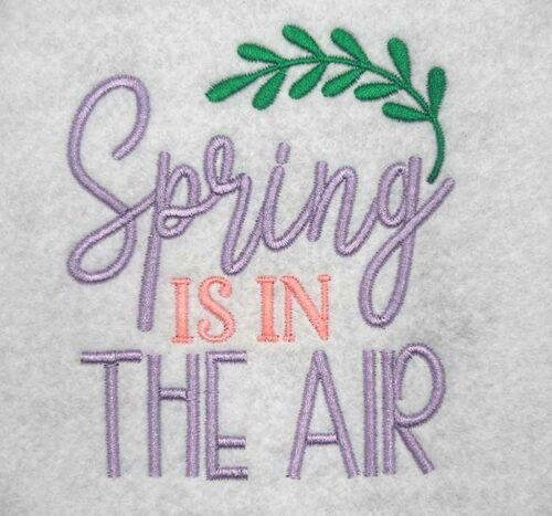 spring is in the air embroidery design