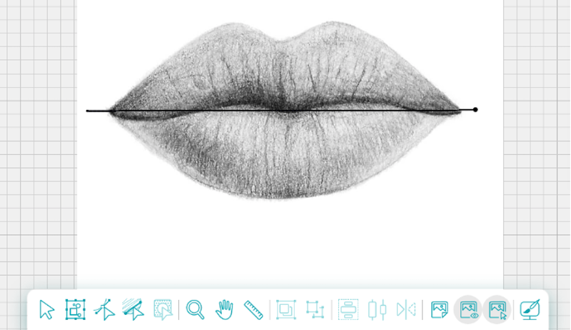 digitize lips doodle