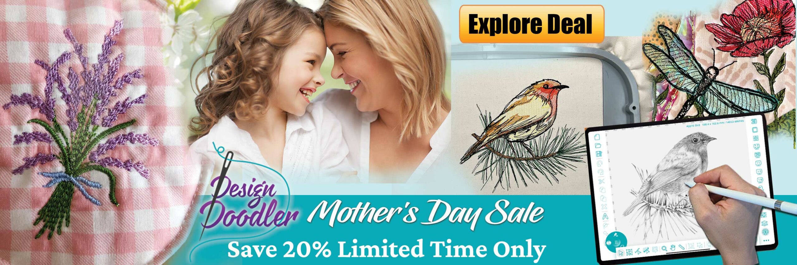 Design Doodler Mother's Day Sale - Desktop Banner