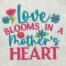 love blooms embroidery design