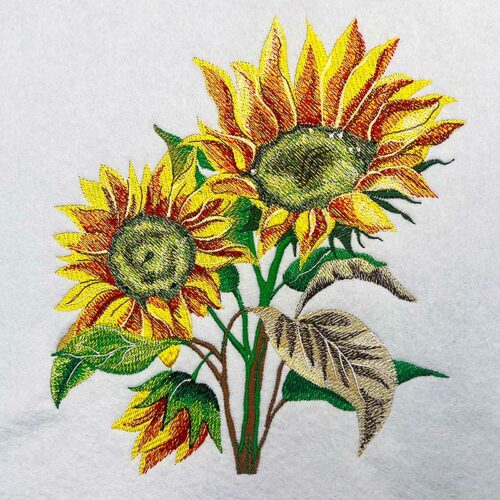 EL Sunflower 3 embroidery design