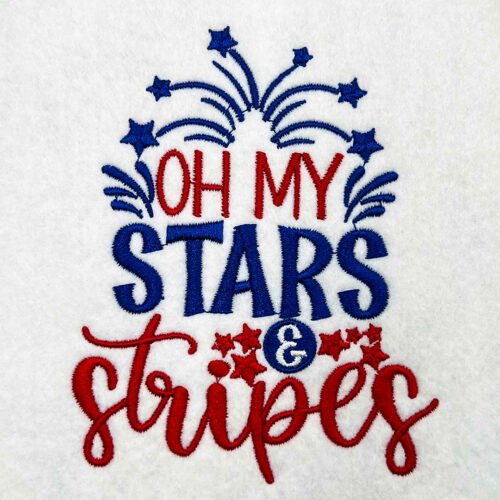 oh my stars embroidery design