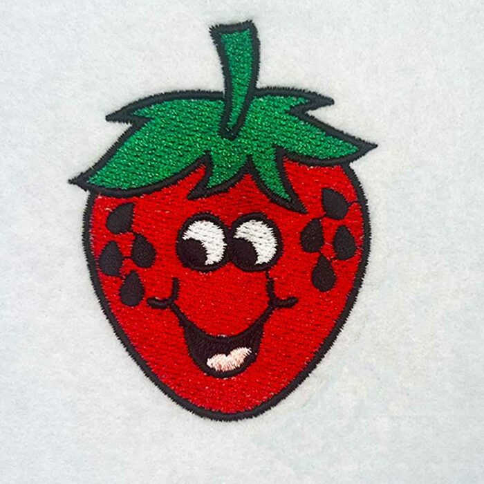 strawberry embroidery design