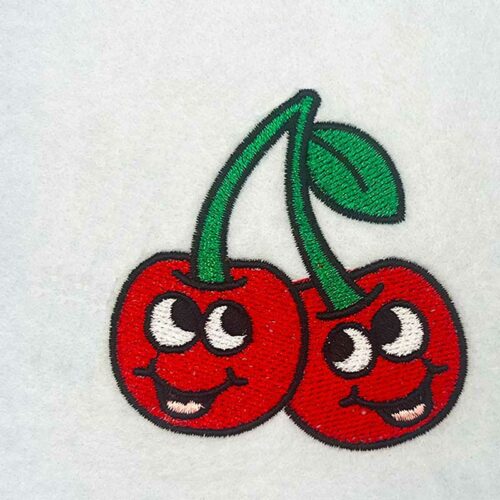 cherries embroidery design
