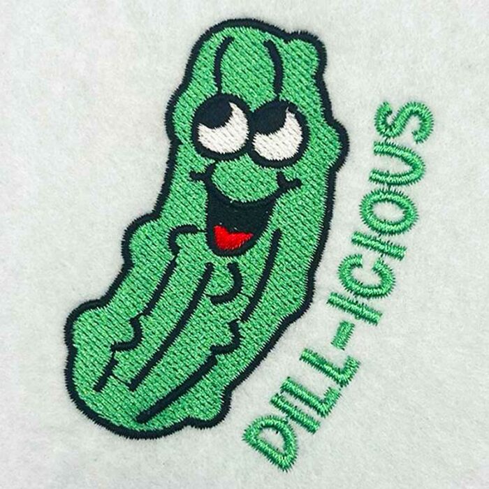 dill-icious embroidery design