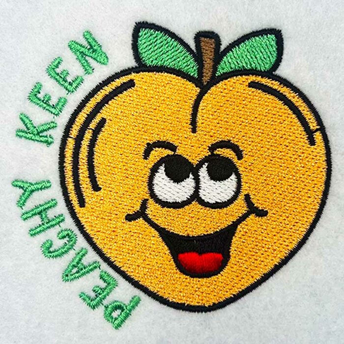peachy keen embroidery design