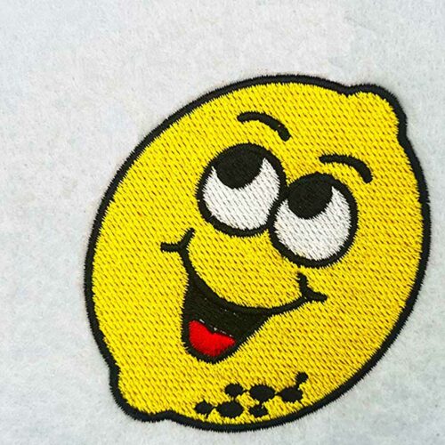 lemon embroidery design