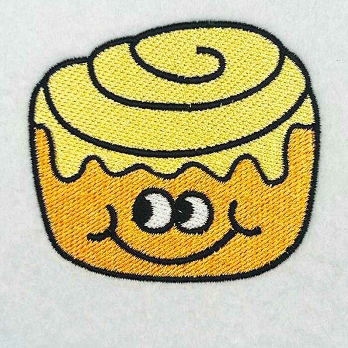 cinnamon bun embroidery design