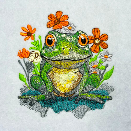 Frog Pads 1 embroidery design