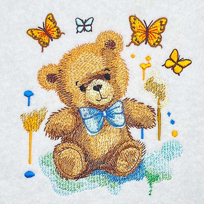 EL Teddy Butterfly 2 embroidery design
