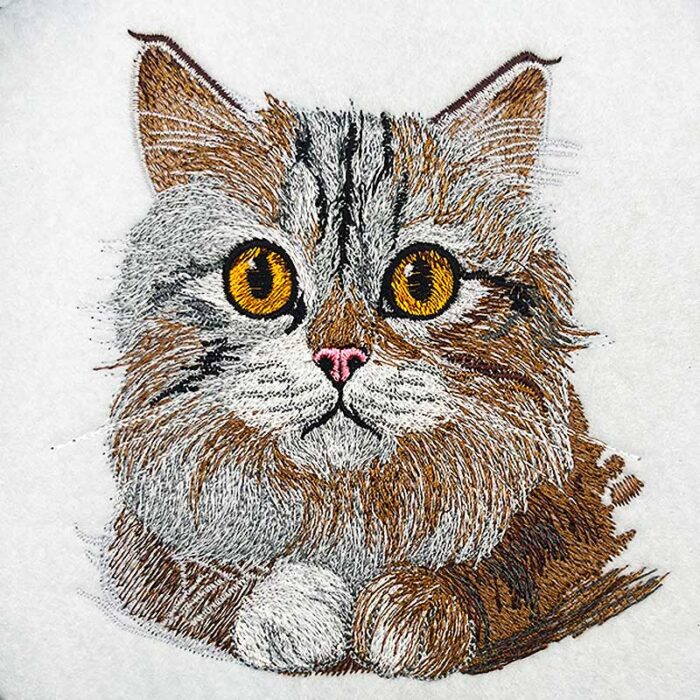 Cuddly cat 6 embroidery design