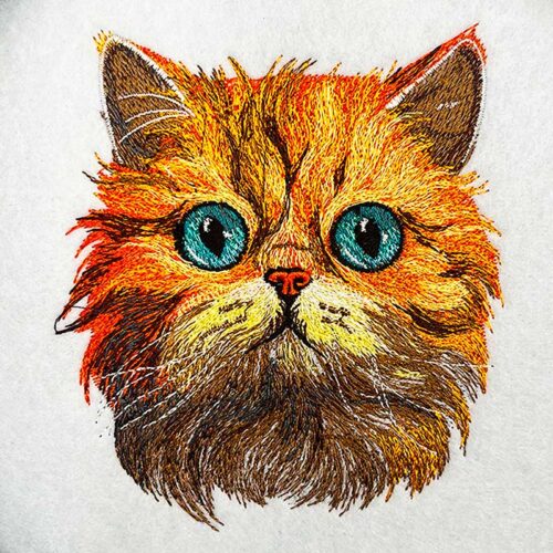 Cuddly cat 7 embroidery design