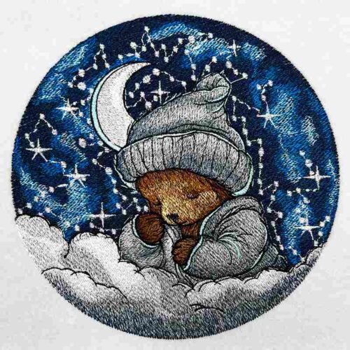 Sleeping Bear 1 embroidery design