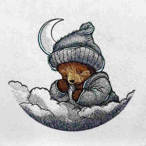 Sleeping Bear 1a embroidery design