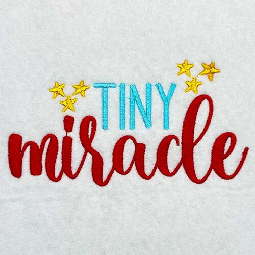 tiny miracle embroidery design