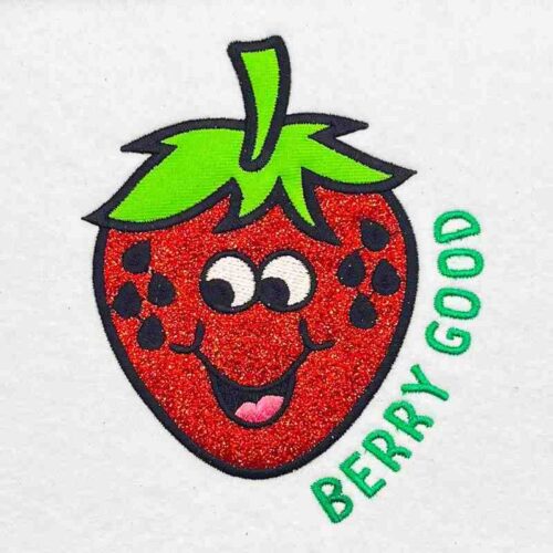 Berry Good applique embroidery design