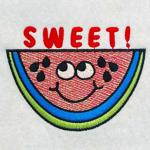 sweet mylar embroidery design