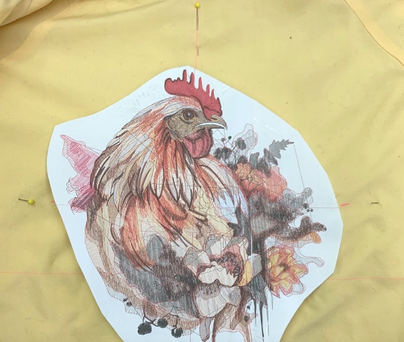 rooster pinned