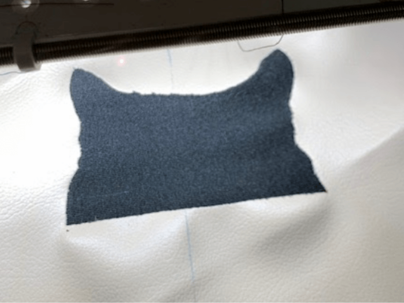 Cat TP Holder Doodler Embroidering Step 7