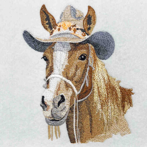 Sombrero Horse 4 embroidery design